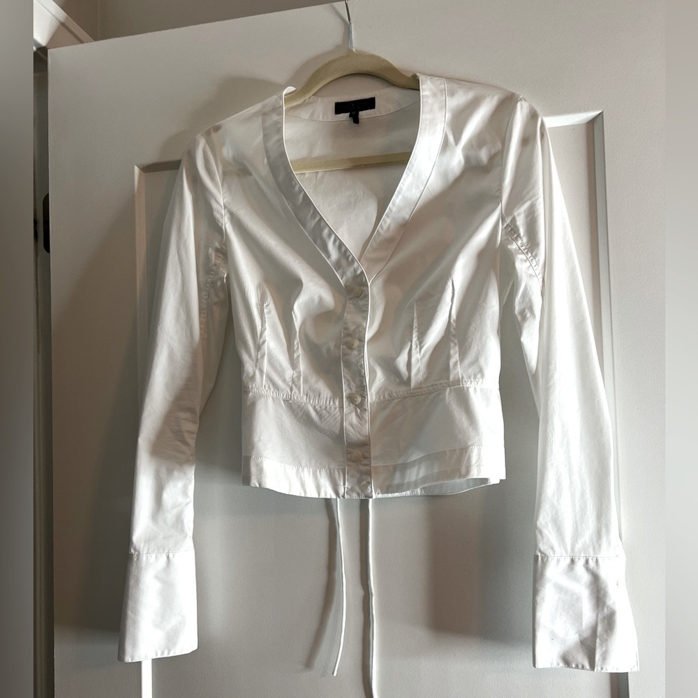 Rag and Bone white long sleeve